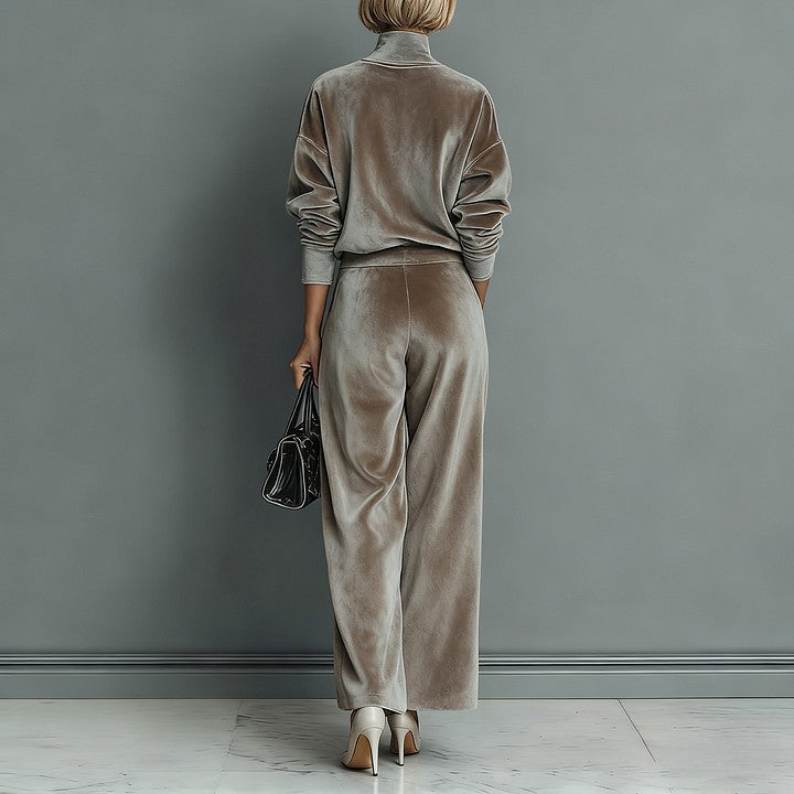 Finiks Gravity | High-Neck Zip-Up Wide-Leg Tracksuit Set | Product image 5