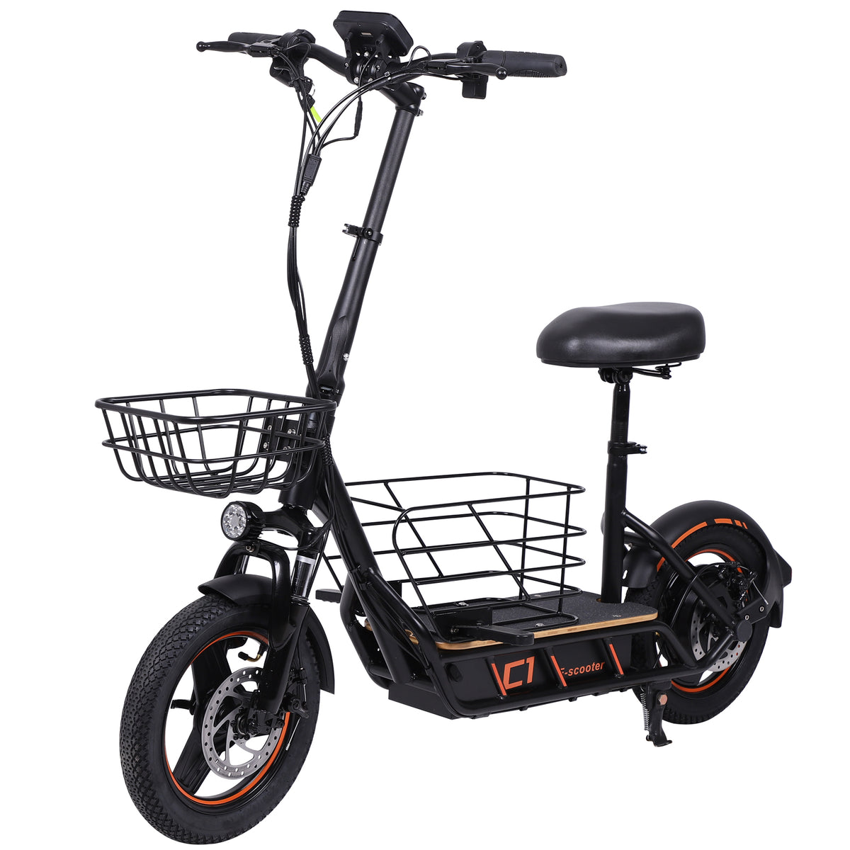 Finiks Gravity | Foldable Electric Scooter with Seat & Cargo Baskets - 600W | Product image 1