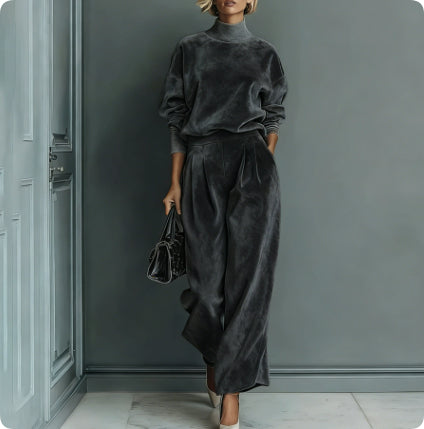Finiks Gravity | High-Neck Zip-Up Wide-Leg Tracksuit Set | Product image 3